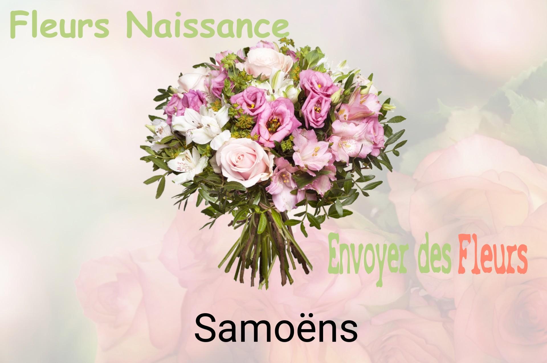 Bouquet de fleurs de naissance livré à Samoëns